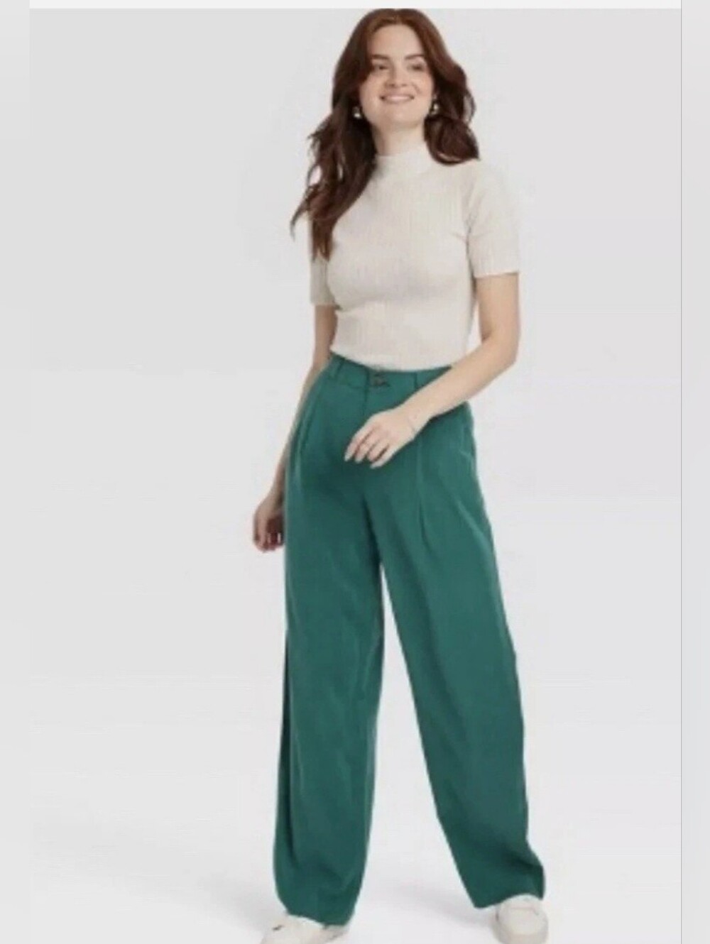 a new day Emerald Wide-Leg High-Rise Pants
